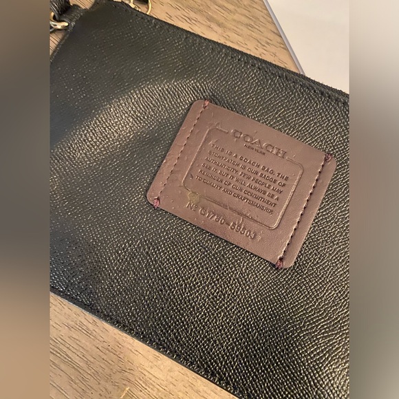 Coach Black Leather Wristlet - RARE VINTAGE - Picture 5 of 5